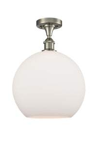 Ballston Semi-Flush Mount White Chrome