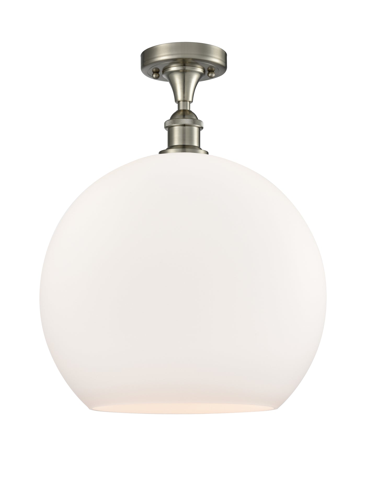 Ballston Semi-Flush Mount White Chrome