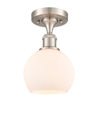 Ballston Semi-Flush Mount White Chrome