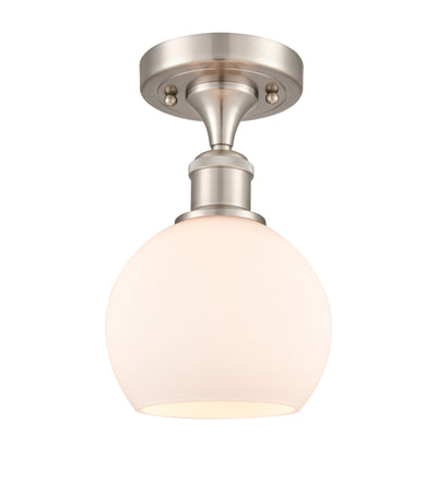 Ballston Semi-Flush Mount White Chrome