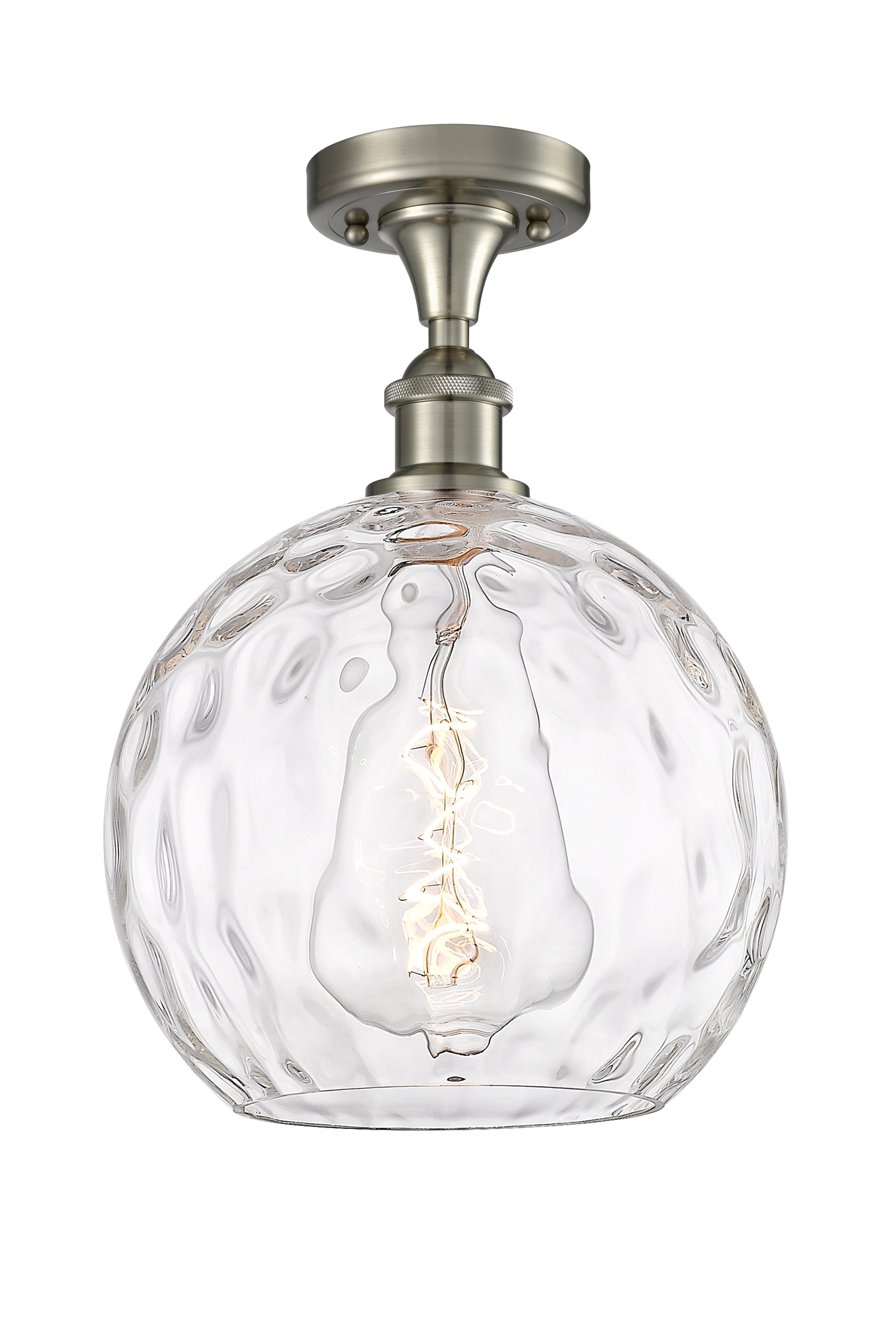Ballston Semi-Flush Mount White Chrome