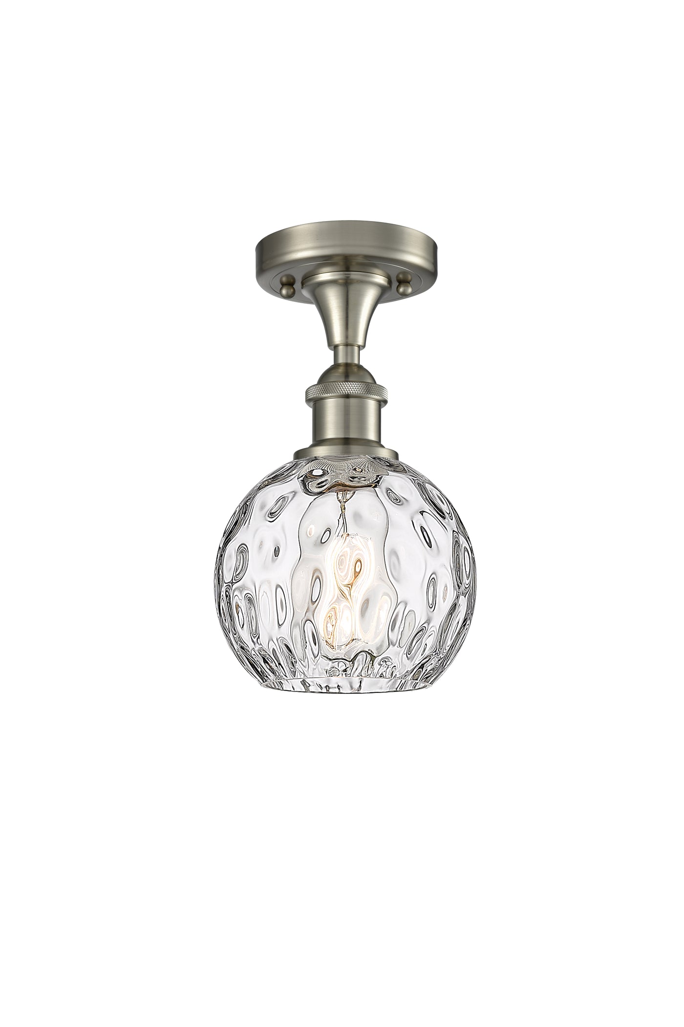 Ballston Semi-Flush Mount Clear Water Glass