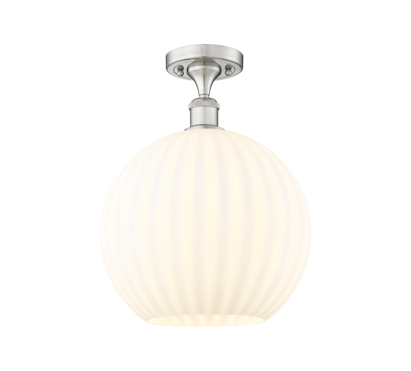 Ballston Semi-Flush Mount White Venetian