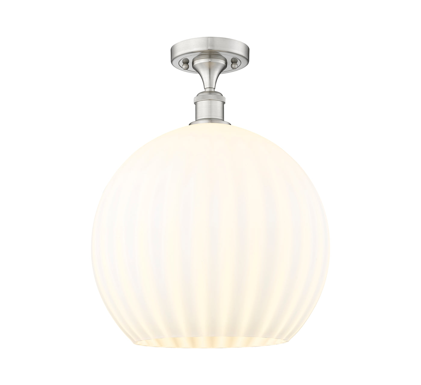 Ballston Semi-Flush Mount White Venetian