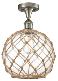 Ballston Semi-Flush Mount White Chrome
