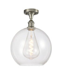 Ballston Semi-Flush Mount White Chrome