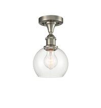 Ballston Semi-Flush Mount White Chrome