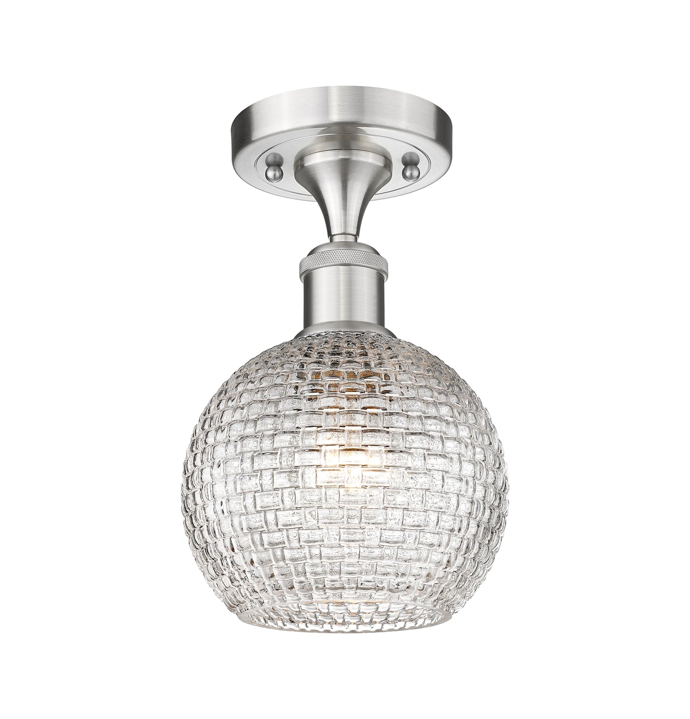 Ballston Semi-Flush Mount White Finish