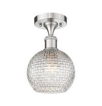 Ballston Semi-Flush Mount White Finish