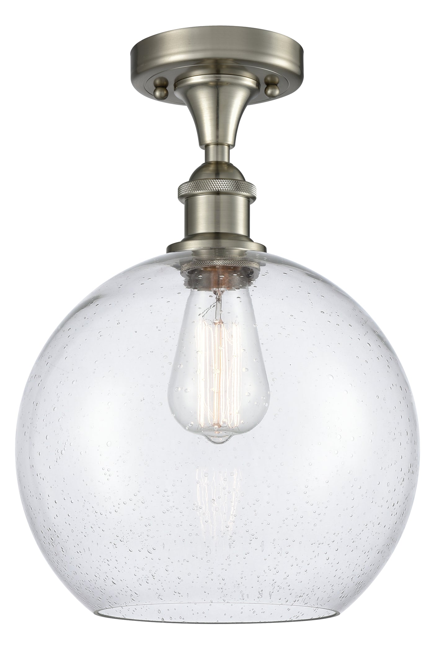 Ballston Semi-Flush Mount White Chrome