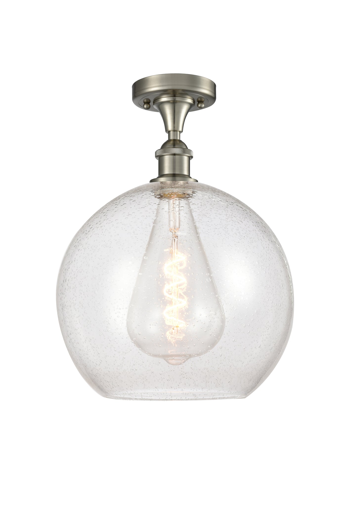 Ballston Semi-Flush Mount White Chrome
