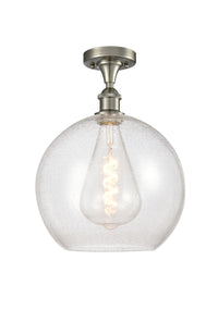Ballston Semi-Flush Mount White Chrome