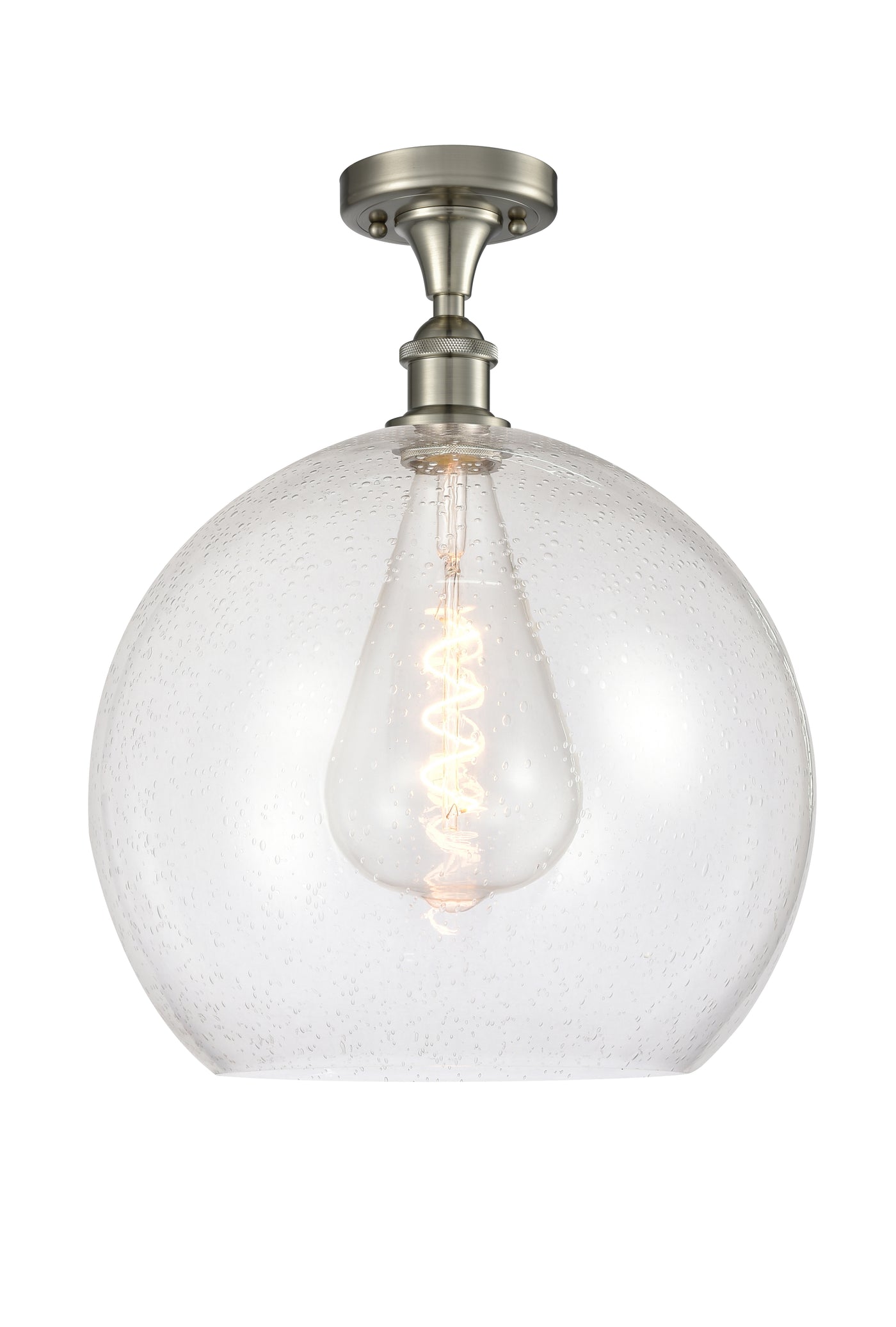 Ballston Semi-Flush Mount White Chrome