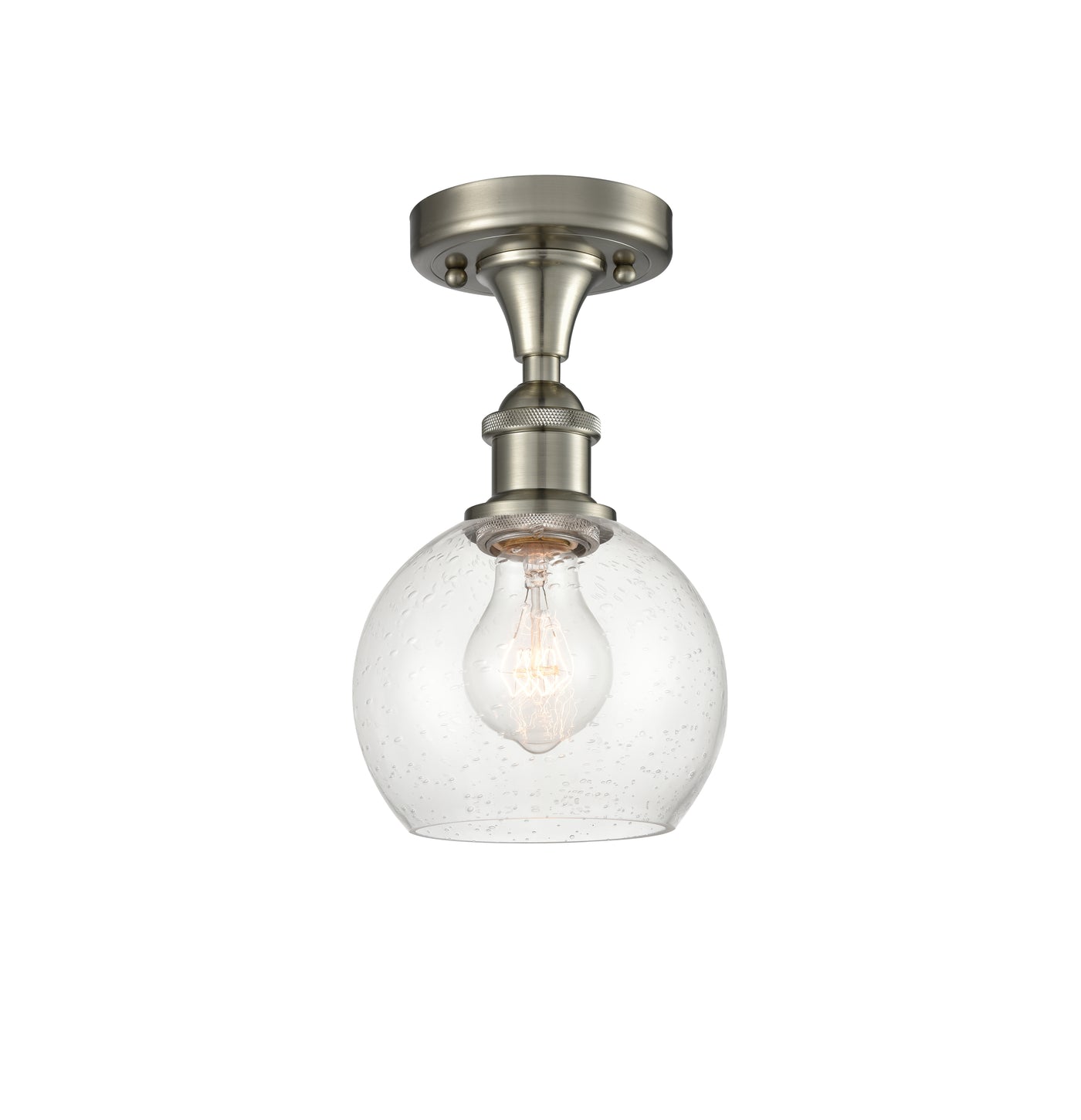 Ballston Semi-Flush Mount White Chrome