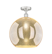 Ballston Semi-Flush Mount White Chrome