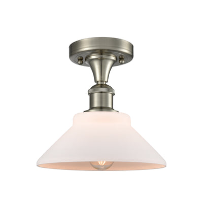 Ballston Semi-Flush Mount White Cast Brass