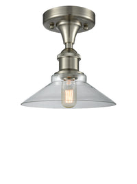Ballston Semi-Flush Mount White Cast Brass