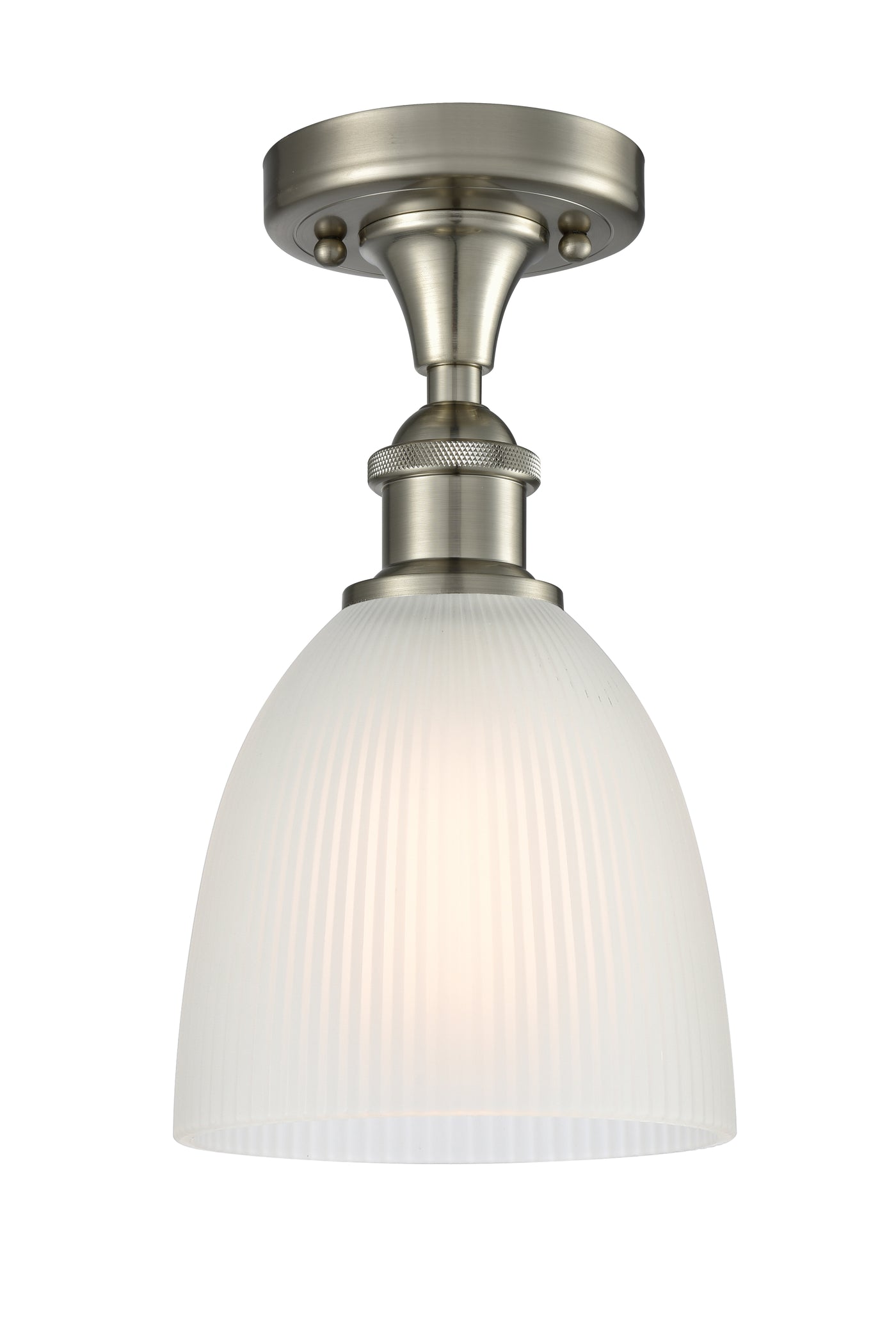 Ballston Semi-Flush Mount White Polished