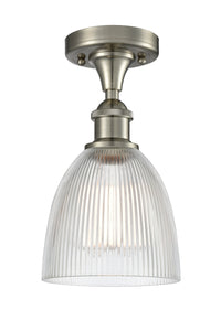 Ballston Semi-Flush Mount White Chrome