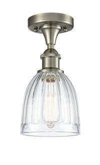 Ballston Semi-Flush Mount White Polished Chrome