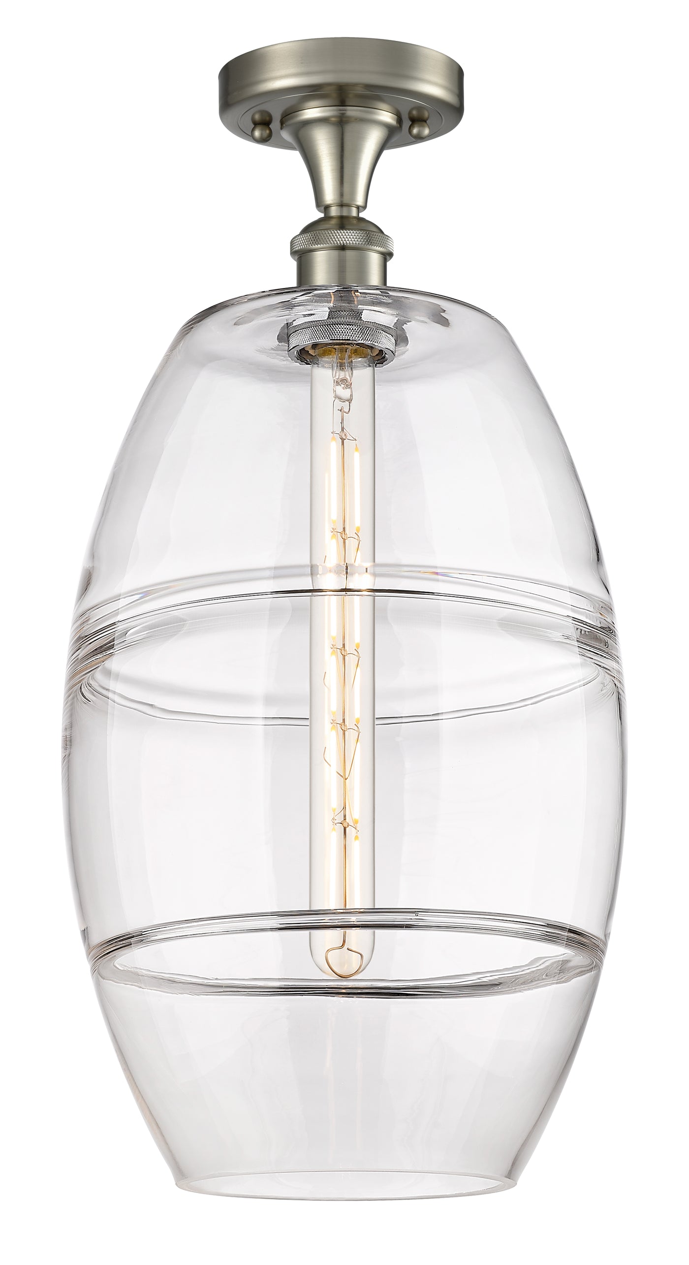 Ballston Semi-Flush Mount Cast Brass