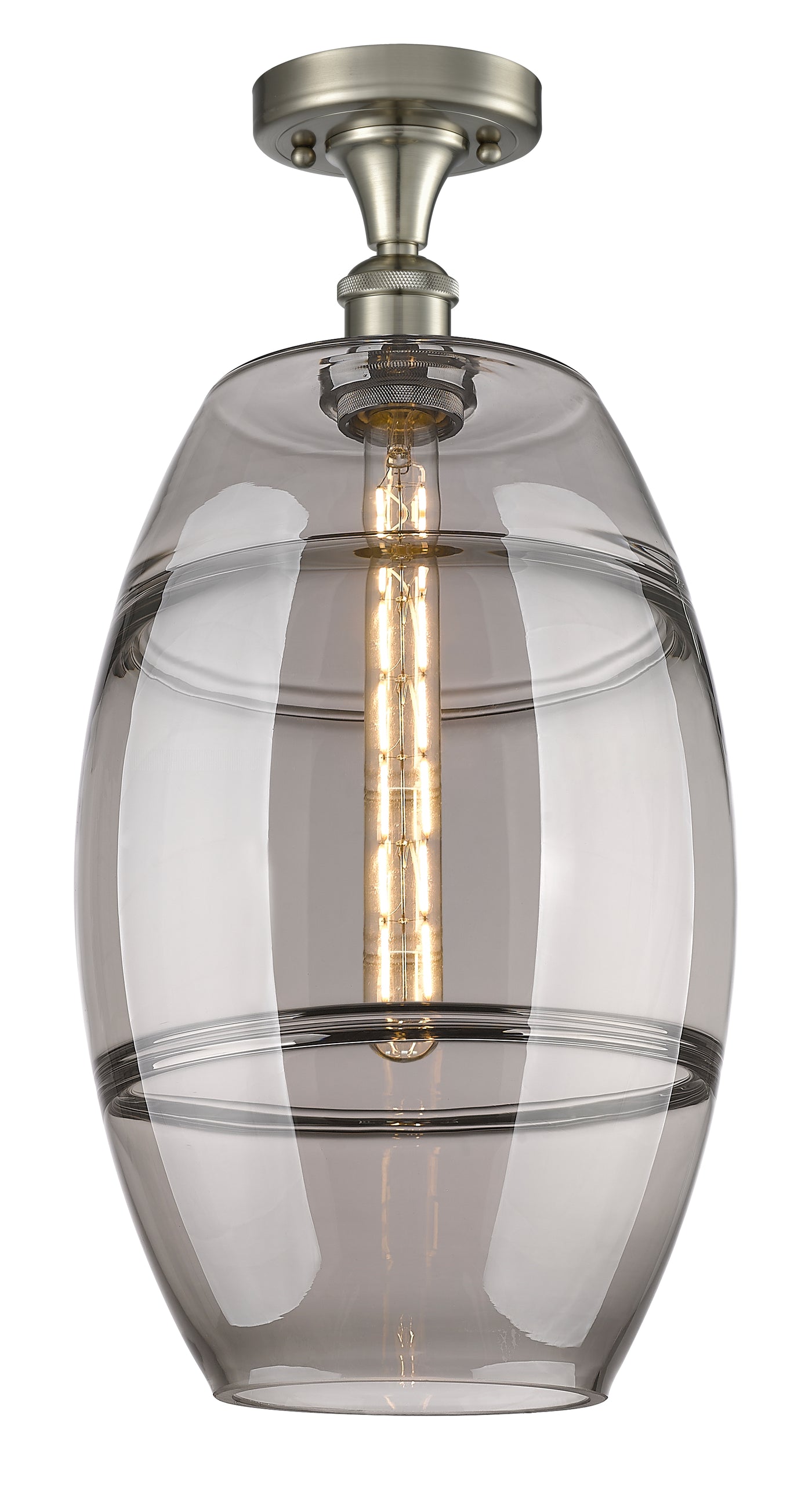 Ballston Semi-Flush Mount Cast Brass