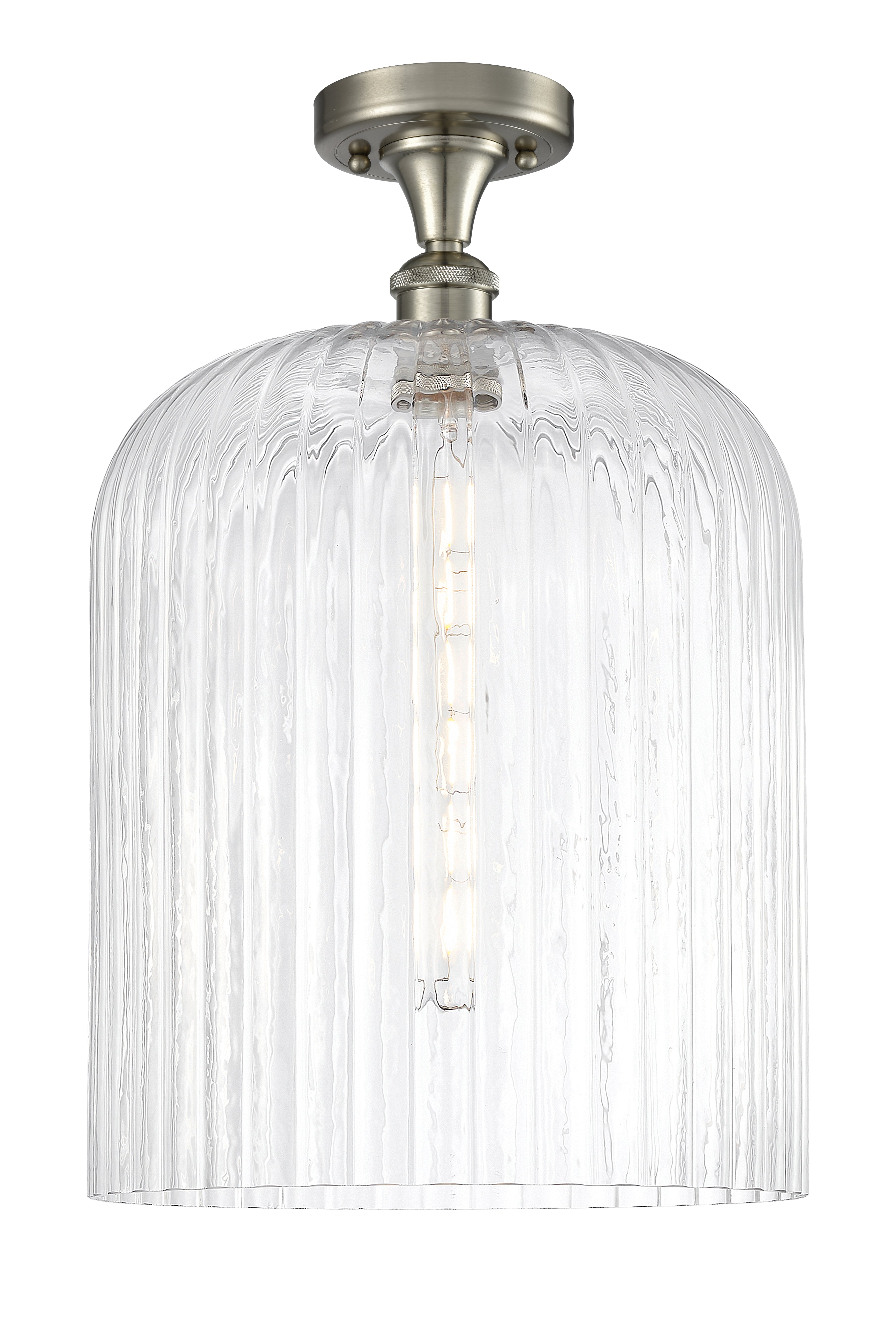 Ballston Semi-Flush Mount White Chrome