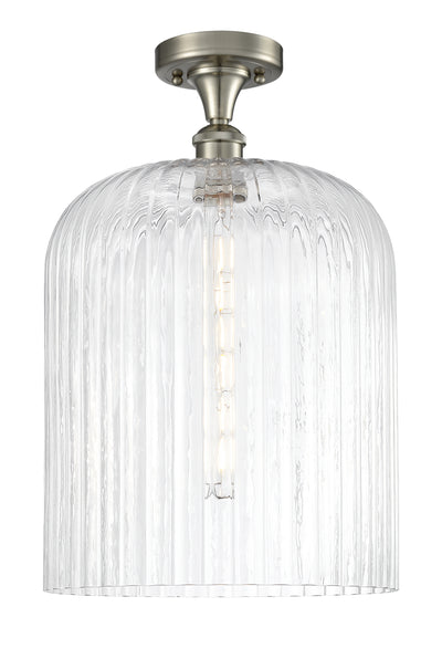 Ballston Semi-Flush Mount White Chrome