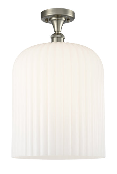 Ballston Semi-Flush Mount White Chrome