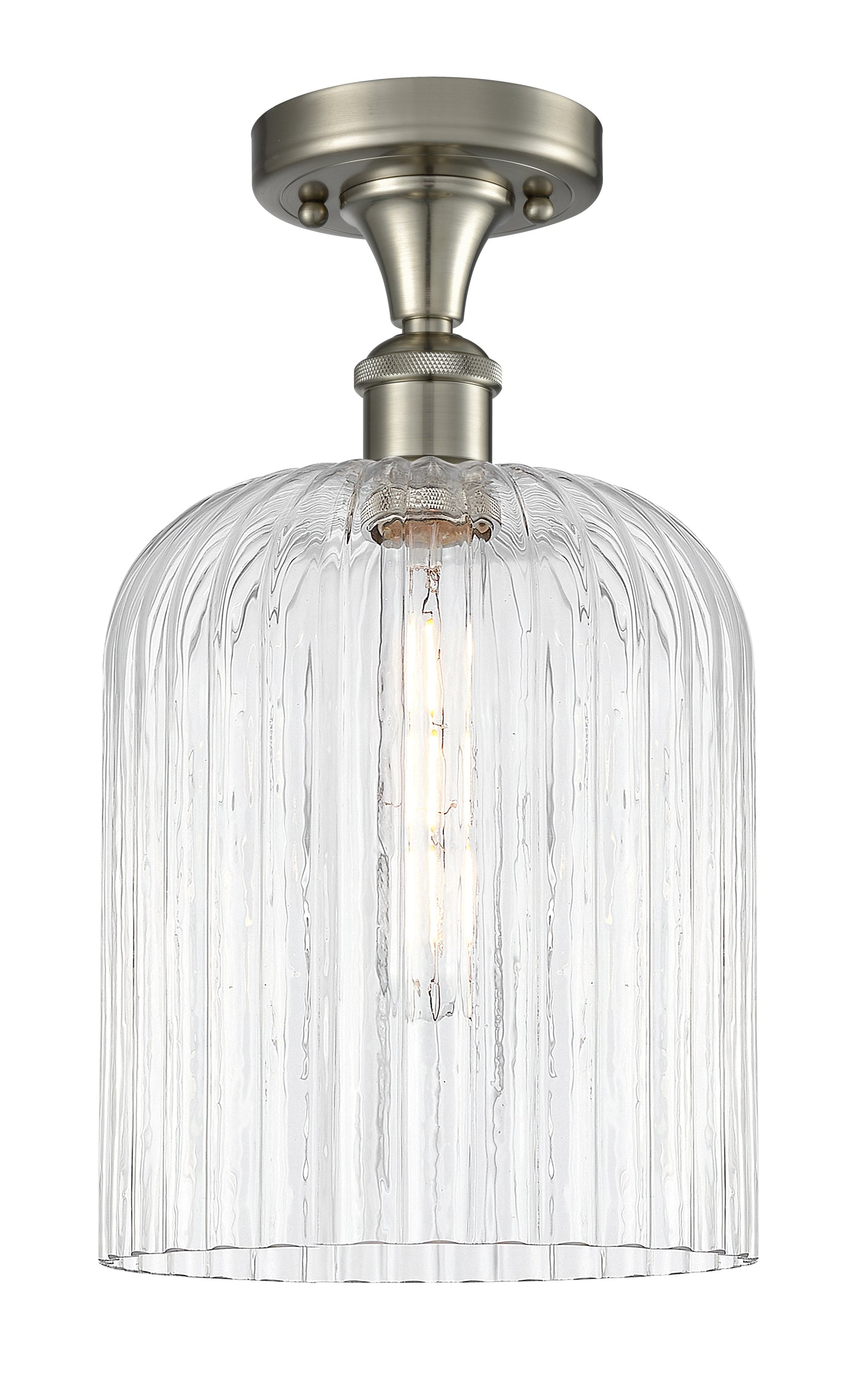 Ballston Semi-Flush Mount White Chrome