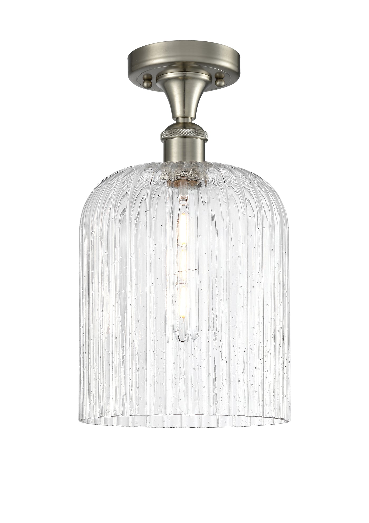 Ballston Semi-Flush Mount White Chrome
