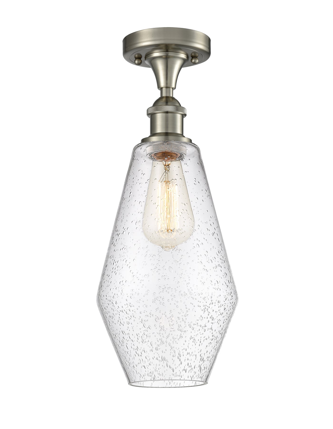 Ballston Semi-Flush Mount White Chrome