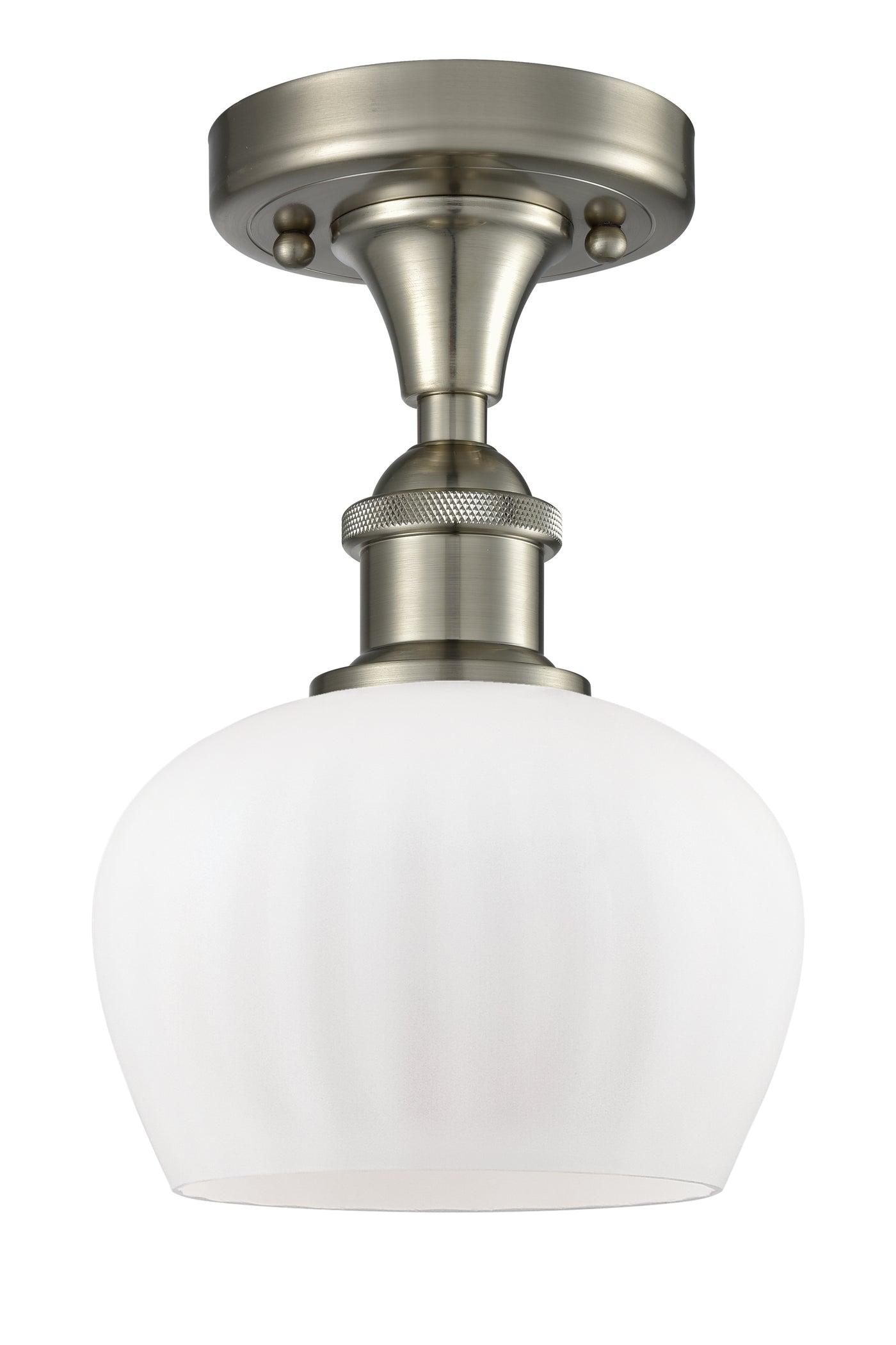 Ballston Semi-Flush Mount White Chrome