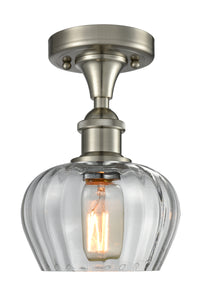 Ballston Semi-Flush Mount White Chrome