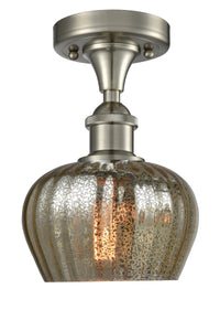 Ballston Semi-Flush Mount White Chrome