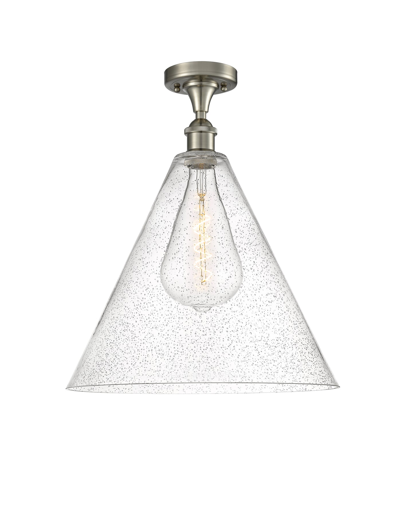 Ballston Semi-Flush Mount White Chrome
