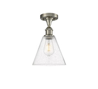Ballston Semi-Flush Mount White Polished Chrome