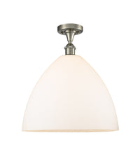 Ballston Semi-Flush Mount White Chrome Brass