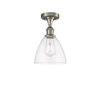 Ballston Semi-Flush Mount Cast Brass Chrome