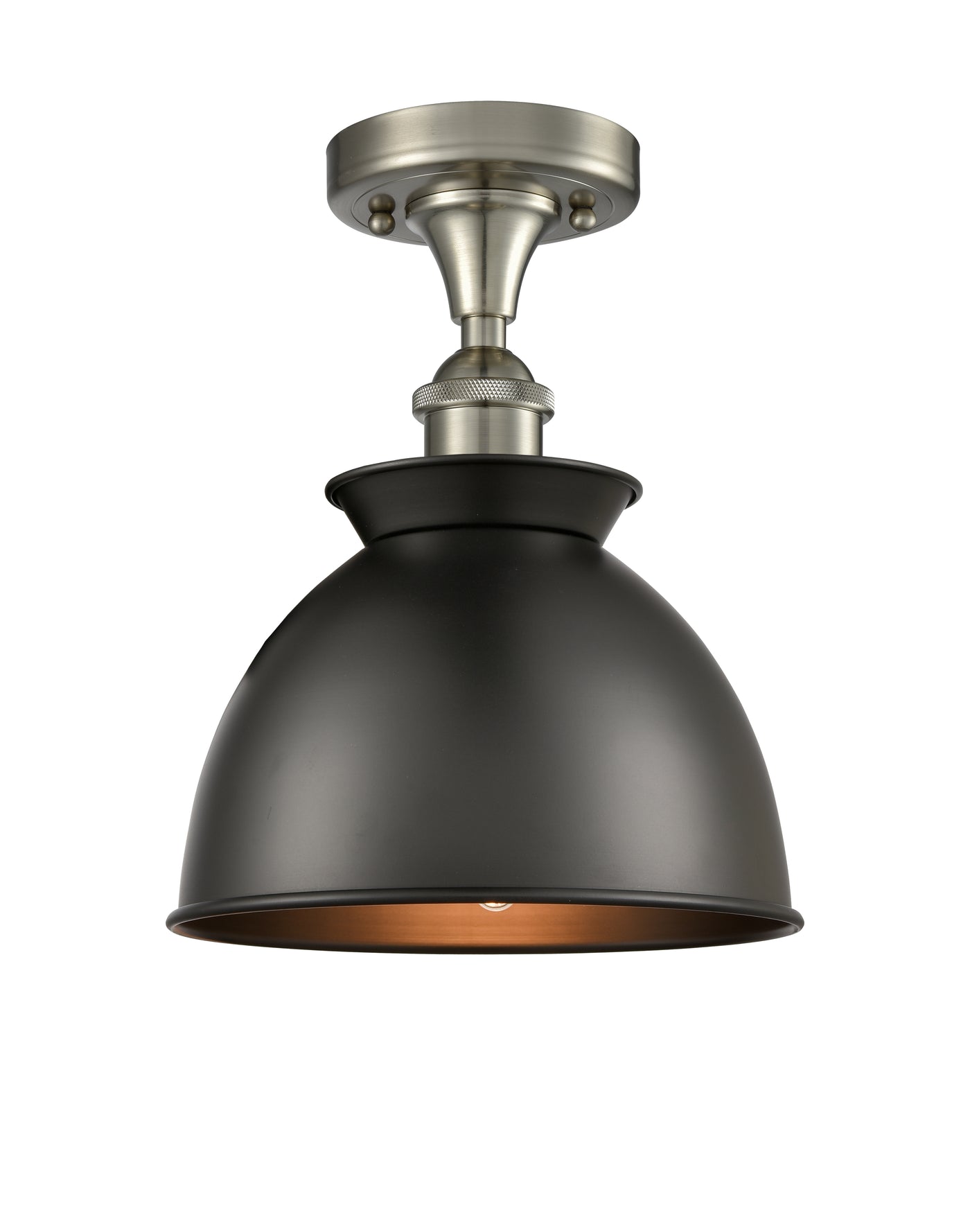 Ballston Semi-Flush Mount White Chrome