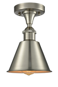 Ballston Semi-Flush Mount Cast Brass Chrome