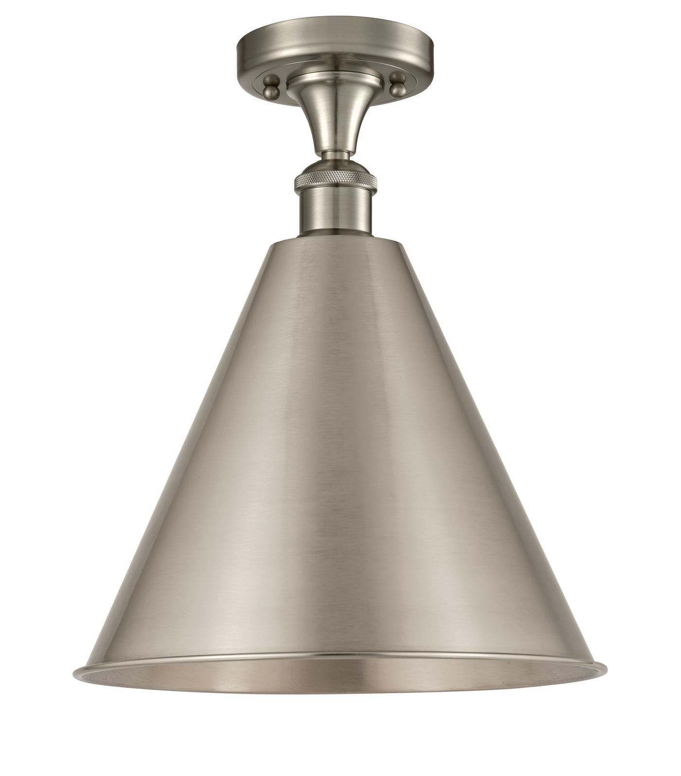 Ballston Semi-Flush Mount White Chrome