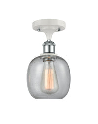 Ballston Semi-Flush Mount Satin Nickel 8 Inch