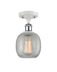 Ballston Semi-Flush Mount Satin Nickel 8 Inch