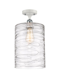 Ballston Semi-Flush Mount - Brass Glass Elegance