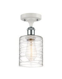 Ballston Semi-Flush Mount White Steel