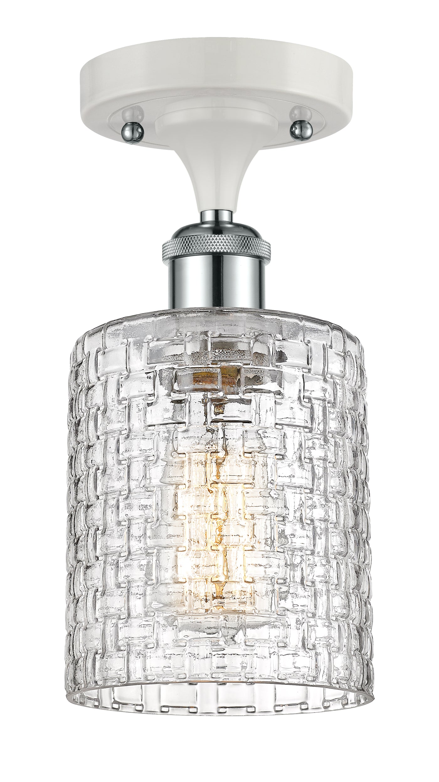 Ballston Semi-Flush Mount - Polished Chrome Finish