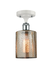 Ballston Semi-Flush Mount White Chrome