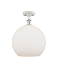 Ballston Semi-Flush Mount White Chrome