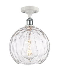 Ballston Semi-Flush Mount White Chrome